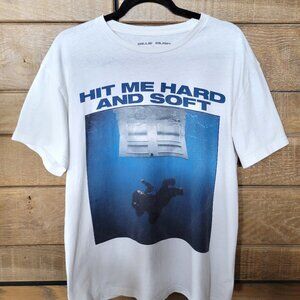 BILLIE EILISH T-SHIRT HIT ME HARD AND SOFT 2024 CONCERT MUSIC TEE WHITE SIZE L